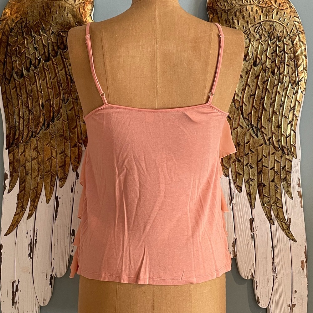 Coral Ruffle Tank Top - Picture 3 of 5